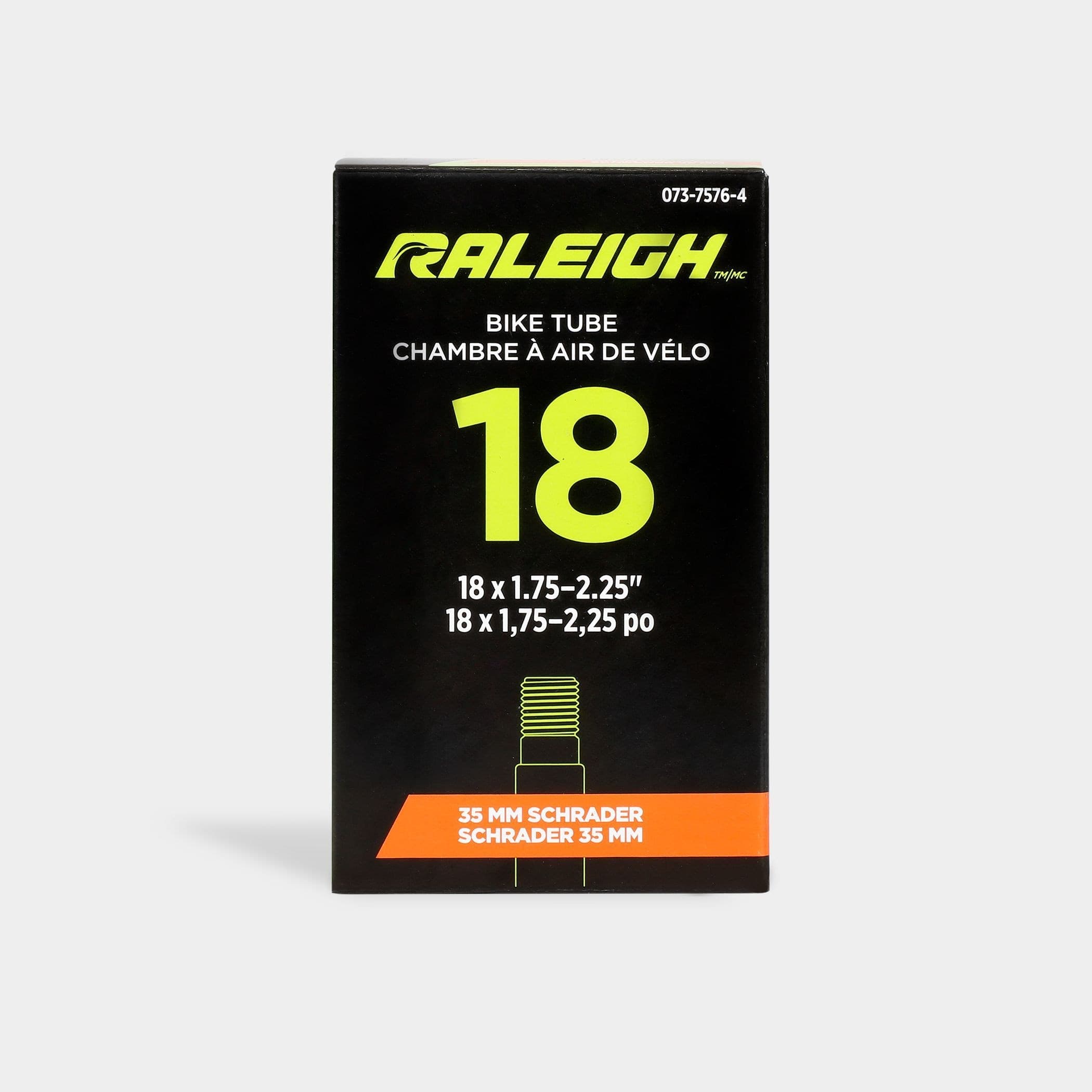 Raleigh Butyl Bike Tube 35-mm Schrader, 18-in x 1.75-2.25-in