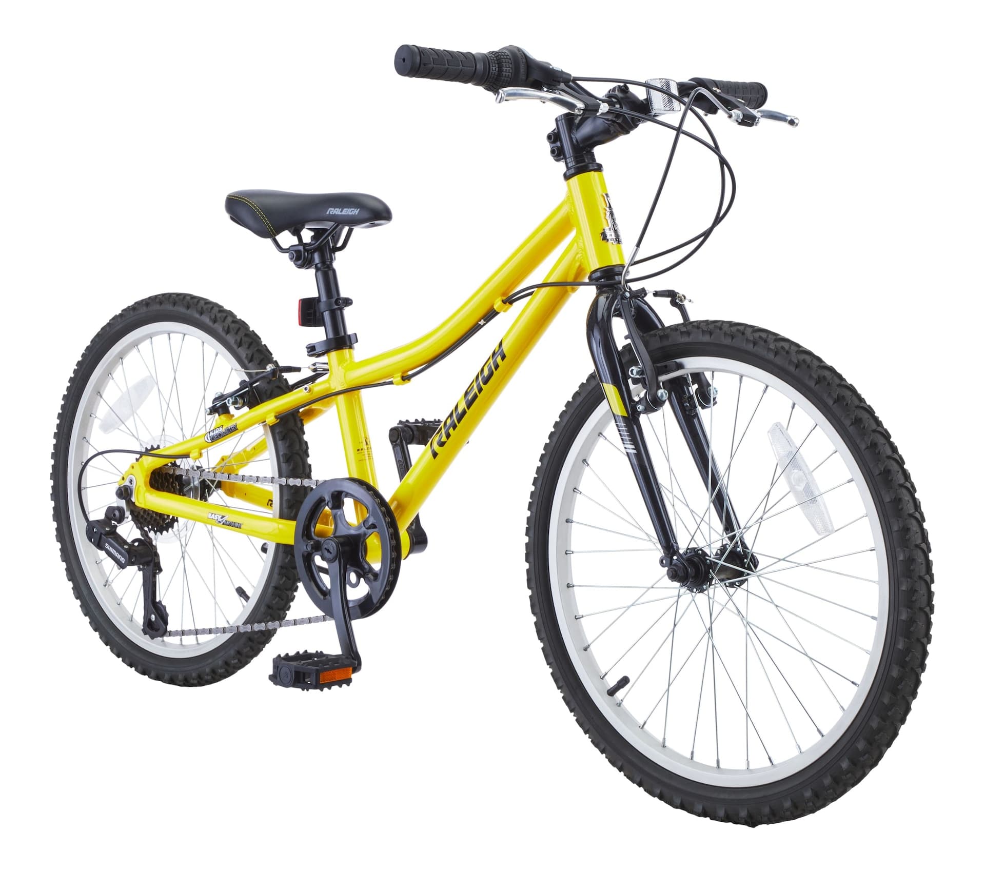 Raleigh Vibe Youth Bike with Alloy V-brakes, 20-in, Yellow