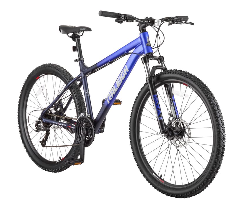 Raleigh Ridge HT Mountain Bike with 24-Speed Shimano Shifting System, 27.5-in, Blue