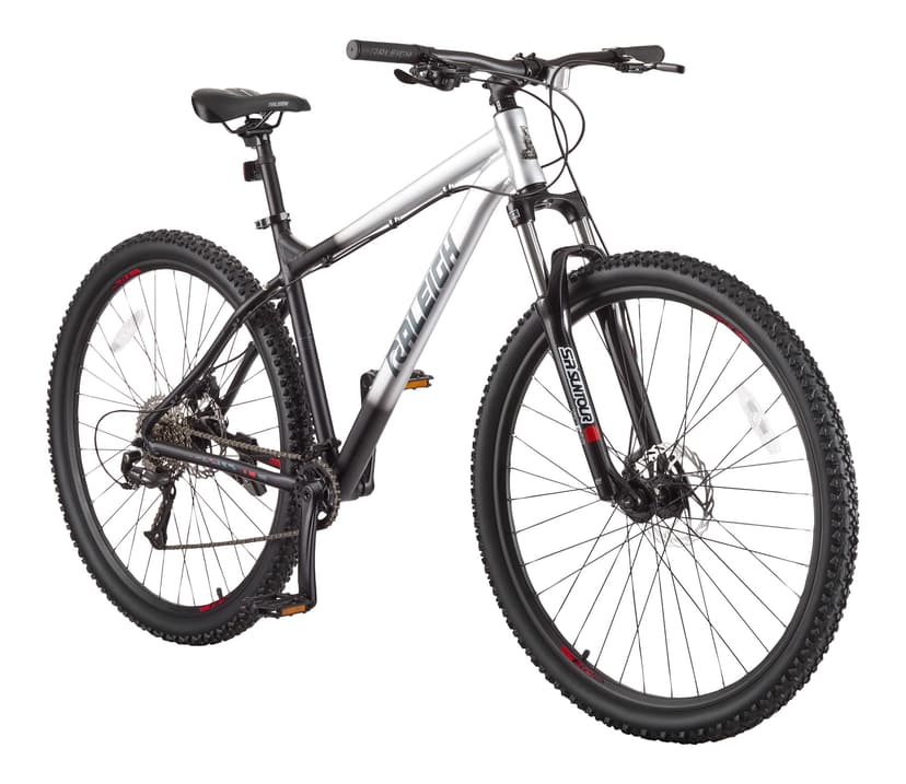 Raleigh Ridge HS HT Mountain Bike with 1 x 8 Shimano Shifting System, 29-in, Black