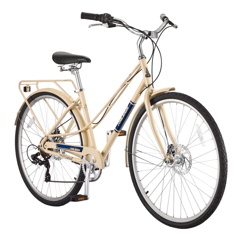 Raleigh Sundance Hybrid Bike with 7-Speed Shimano Shifting System, 700-C, Beige
