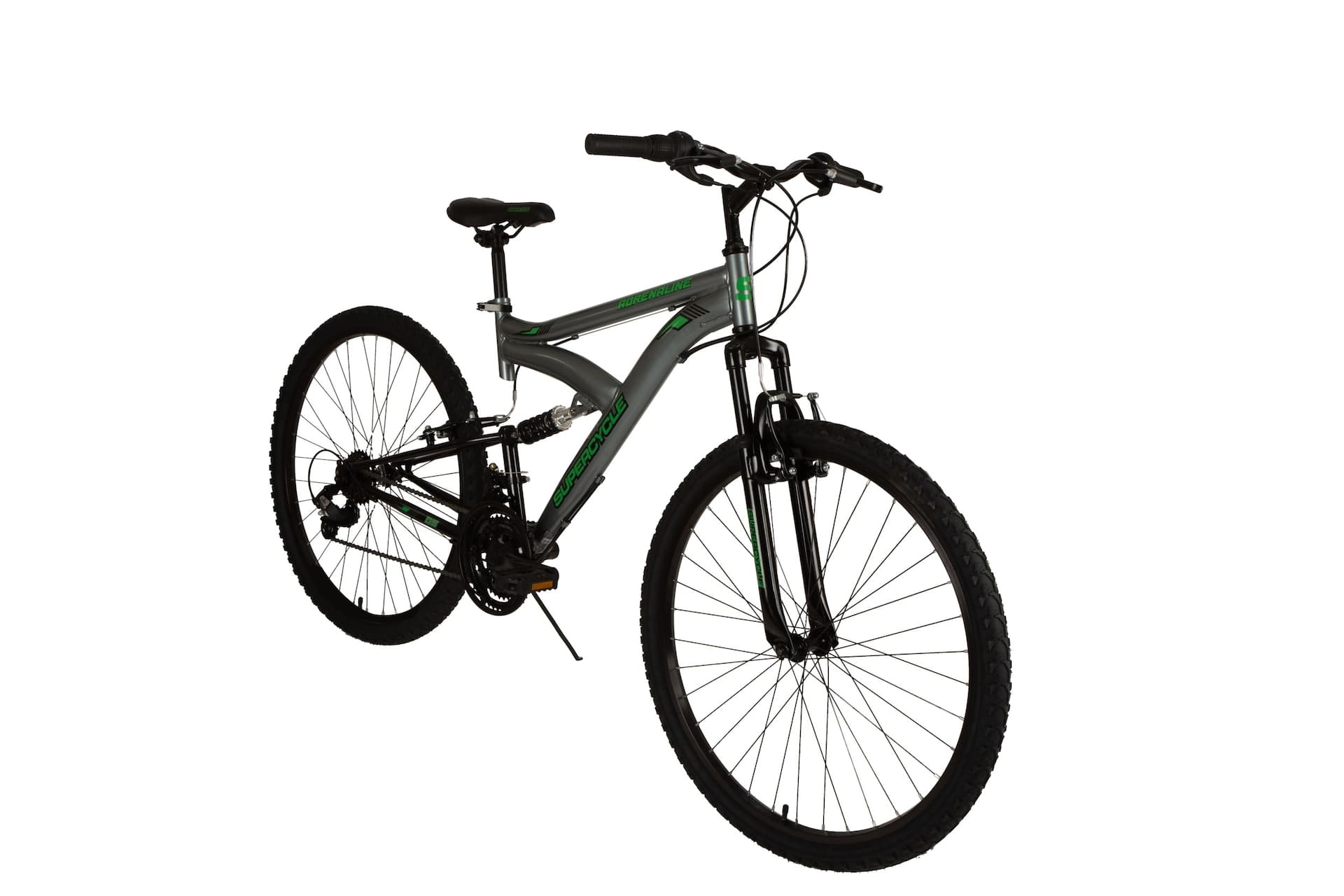Supercycle Adrenaline DS Mountain Bike, 27.5-in, Silver