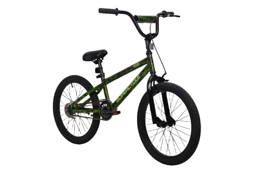 Supercycle Youth Bike with Hi-Ten Steel Frame, 20-in, Camo