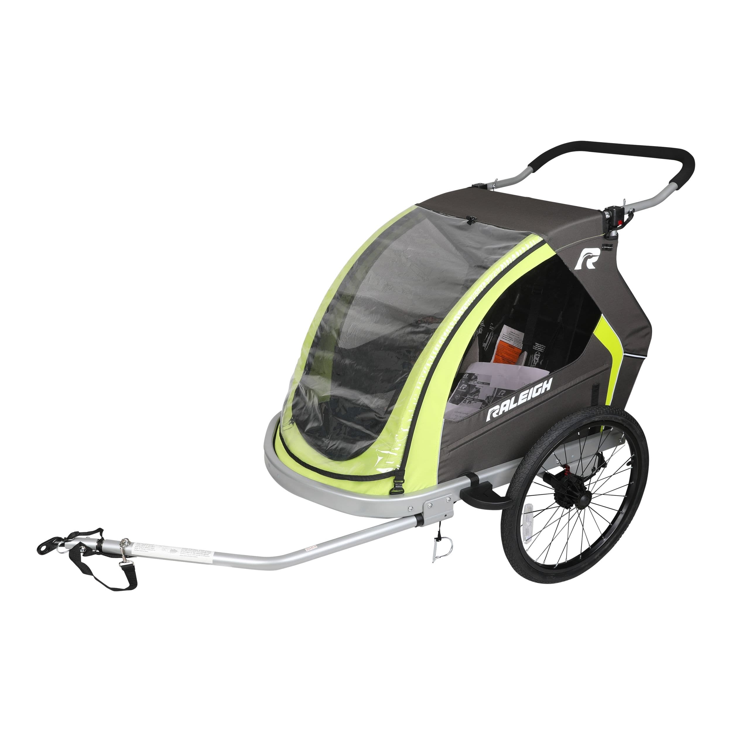 Raleigh Odyssey Bike Trailer, Quick Assembly, All Weather, Grey