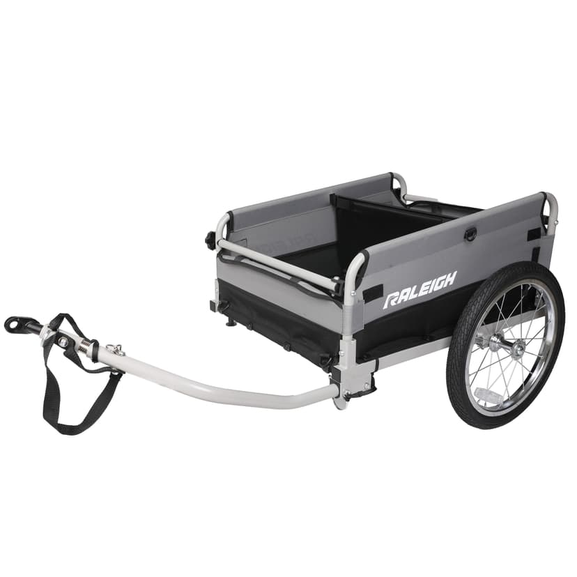 Raleigh Transport Bike Trailer with Weather Resistant Cover, Grey