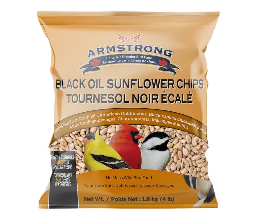 Armstrong Sunflower Chips Wild Bird Seed, 1.8-kg