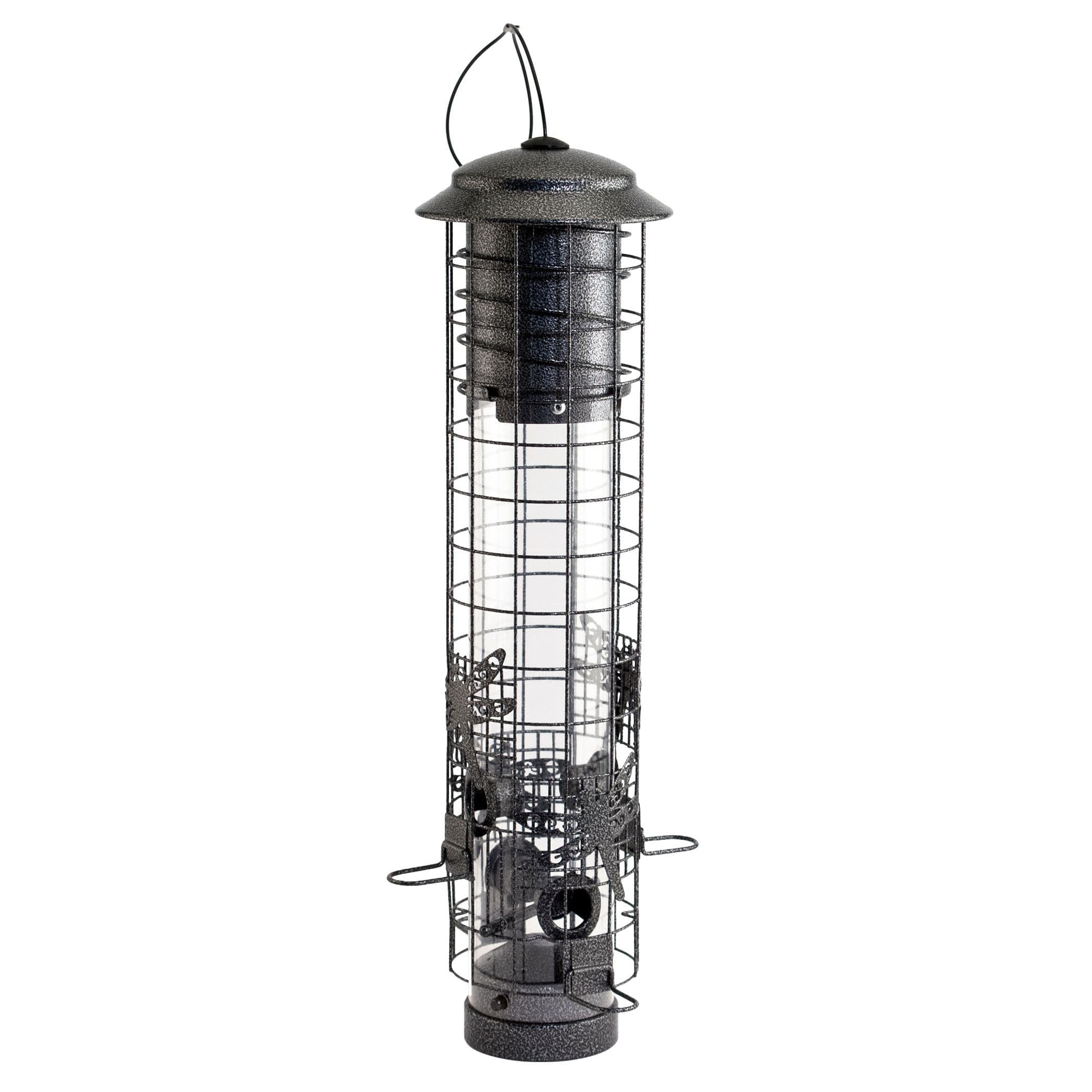 Dragonfly Squirrel Proof Antique Bird Feeder, 2.5-lb Seed Capacity