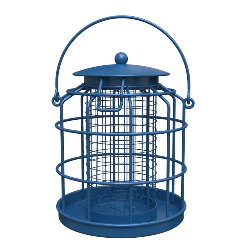 Blue Squirrel Proof Hanging Bird Feeder, 0.5-lb Seed Capacity