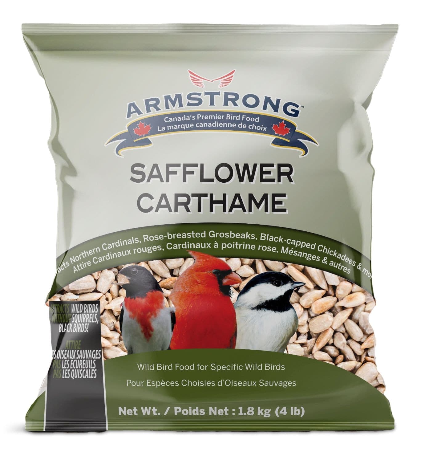 Armstrong Safflower Seeds, 1.8-kg