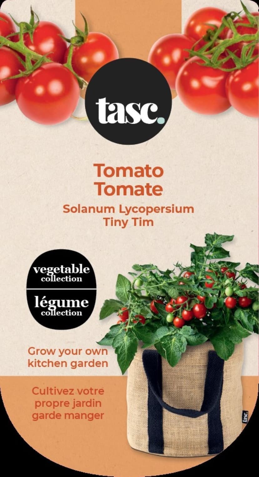 Seeds Are Easy, Vegetable Kit, Tomato, Comes with Jute Planter, Potting Soil, Seeds