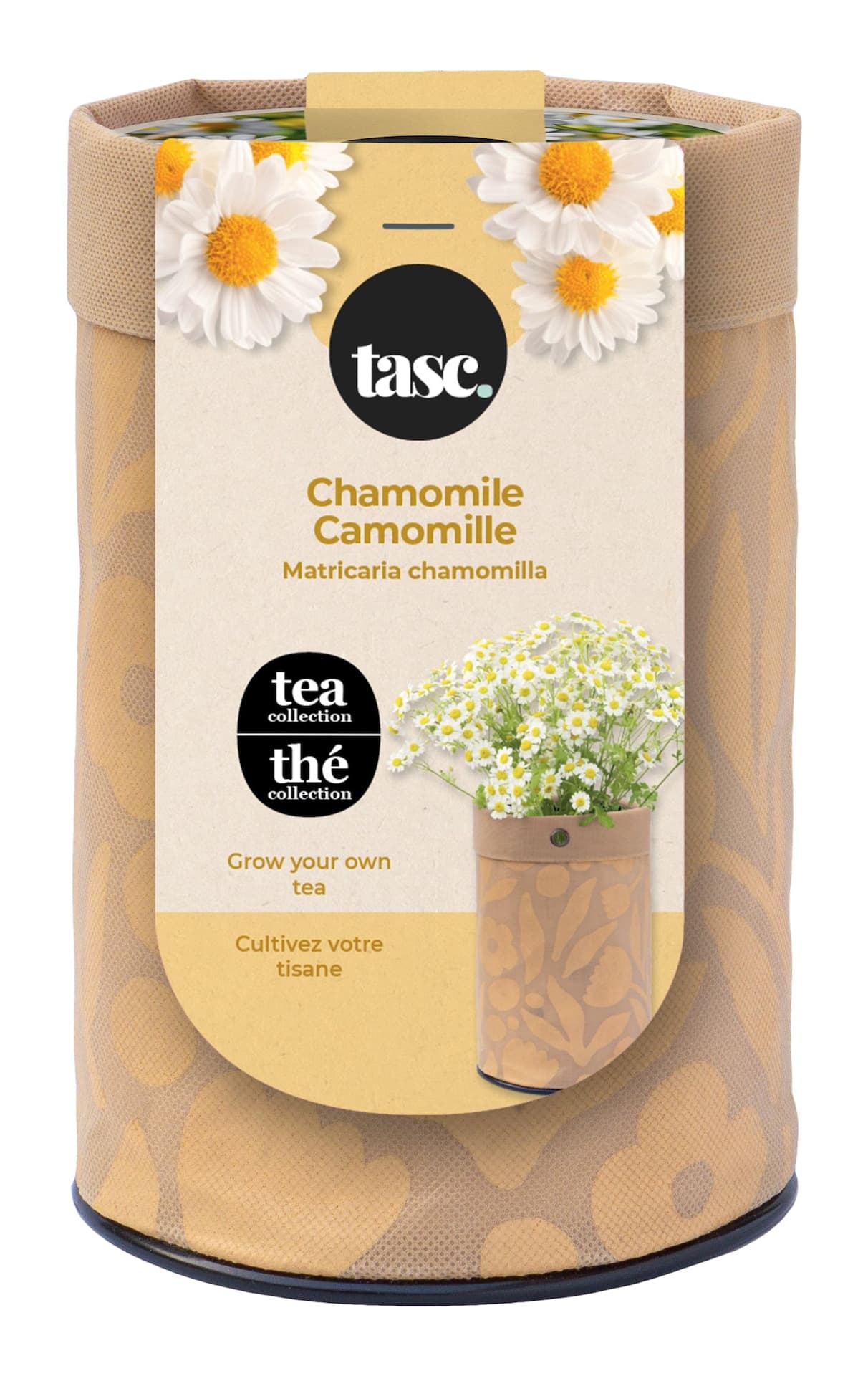 Seeds Are Easy, Tea Kit, Chamomile, Comes with Jute Planter, Potting Soil, Seeds