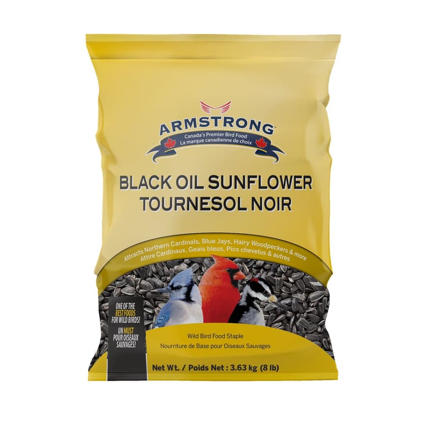 Armstrong High-Energy Black Oil Sunflower Seed Blend, 3.6-kg