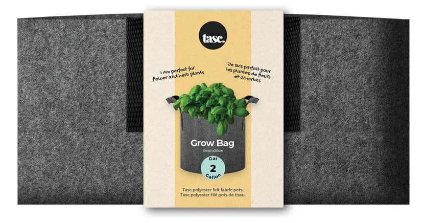 TASC Herb & Flower Grow Bag for Flower & Herb Plants, 2-pk