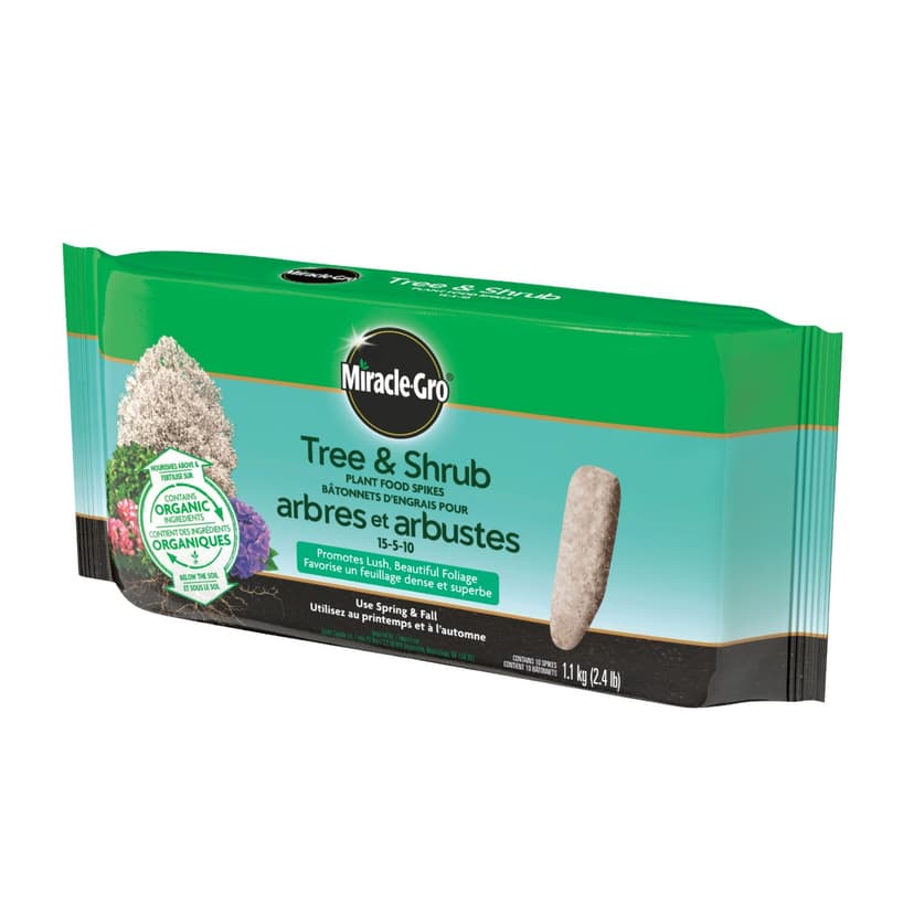 Miracle-Gro® Tree & Shrub Fertilizer Spikes, 15-5-10, 1.13-kg, 10-pk