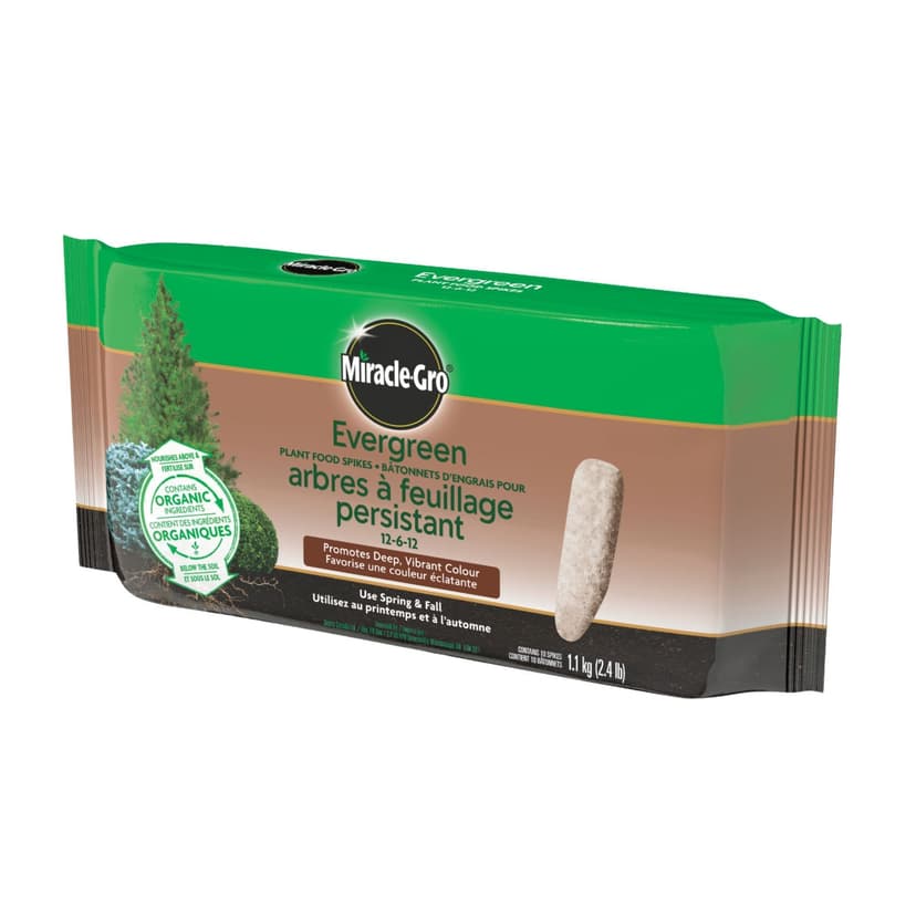 Miracle-Gro® Evergreen Fertilizer Spikes, 12-6-12, 1.13-kg, 10-pk