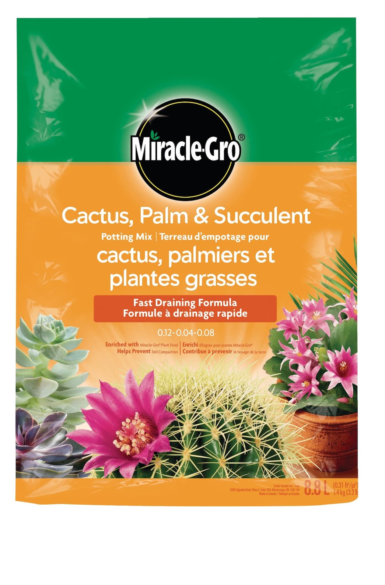 Miracle-Gro® Cactus, Palm & Succulent Potting Soil, 8.8-L