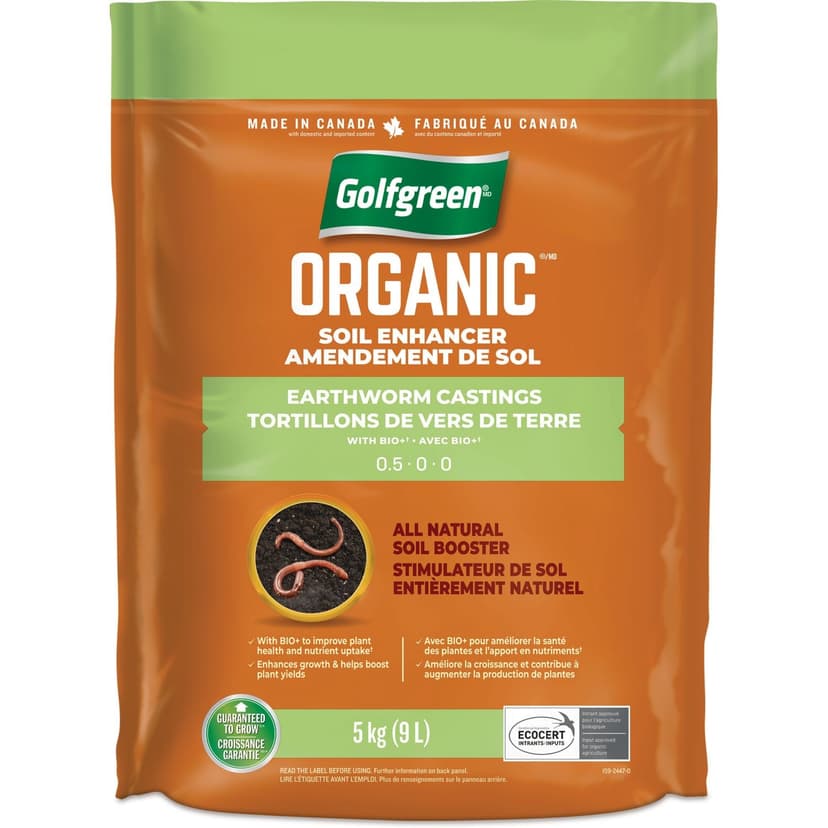 Golfgreen 0.5-0-0 Organic Worm Castings Soil Booster, 9L