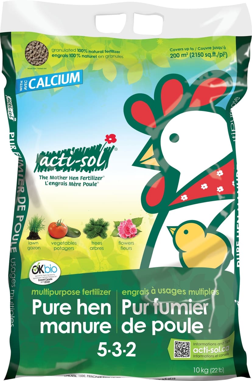Acti-Sol 5-3-2 Hen Manure Multi-purpose Fertilizer, 10kg