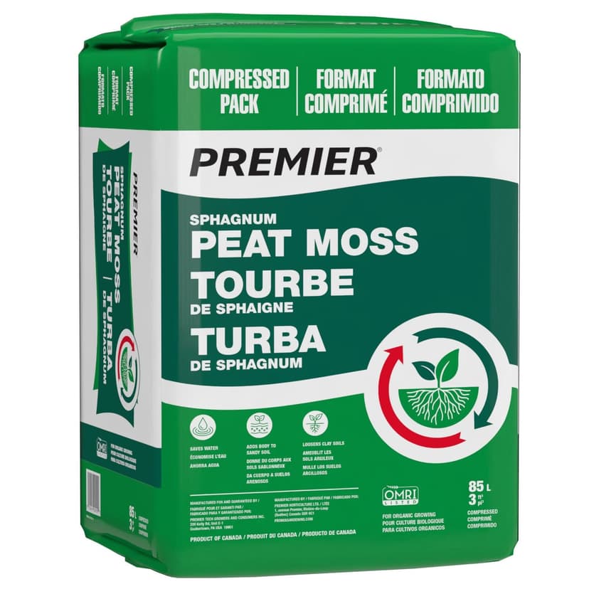 Premier Peat Moss, 3-cu-ft