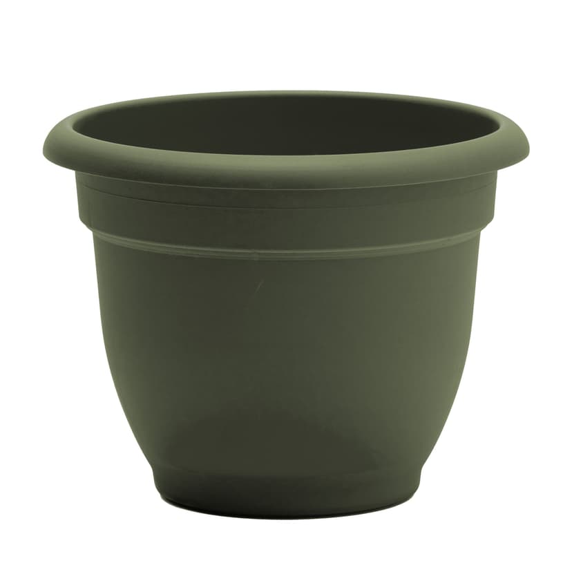 Bloem Ariana Self-Watering Plastic Cylinder Planter, 21.5-in W x 17-in H x 21.5-in D, Grey