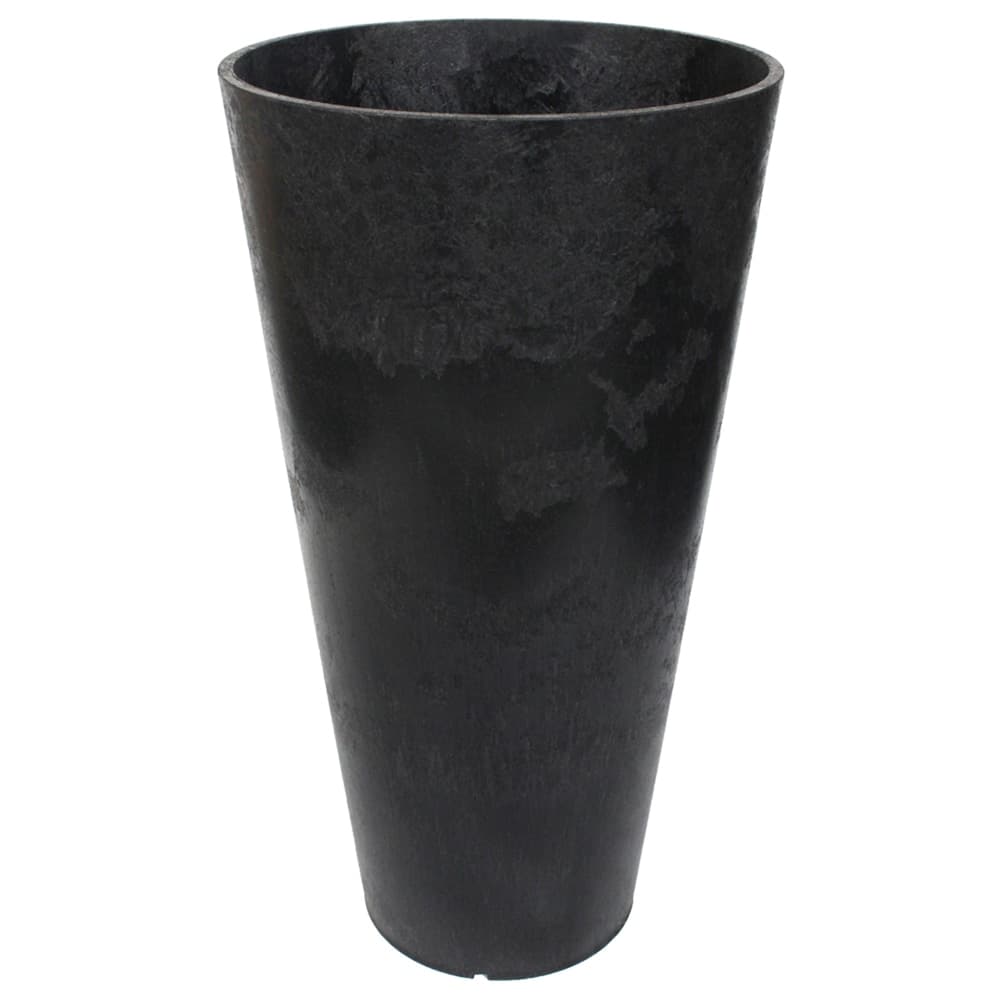 CANVAS Concerto Self Watering Round Planter, 14-in W x 26-in H x 14-in D, Black