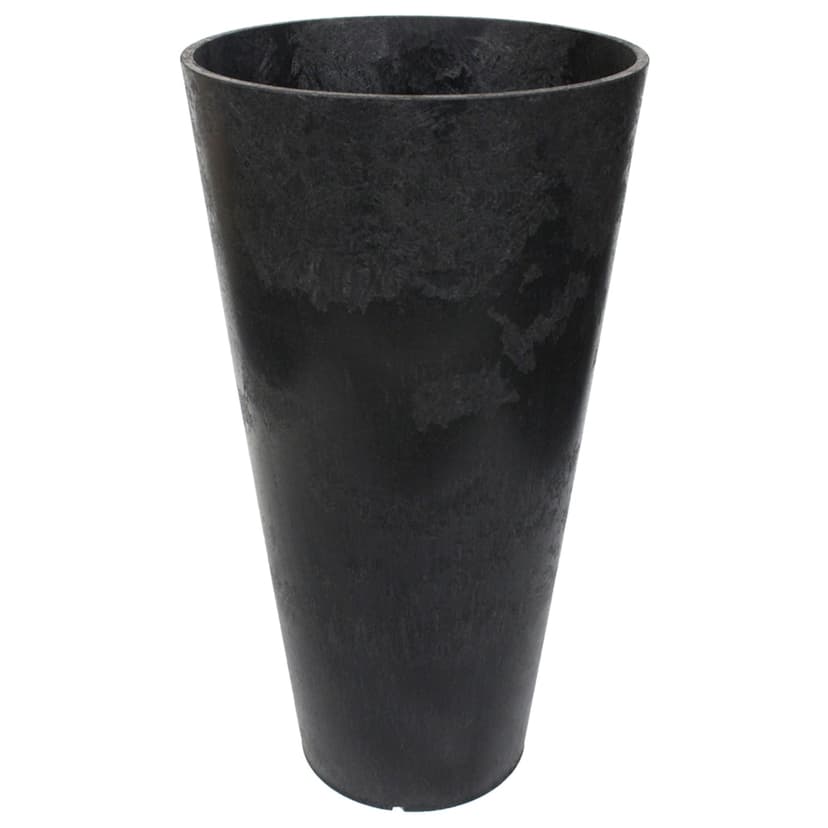 CANVAS Concerto Self Watering Round Planter, 14-in W x 26-in H x 14-in D, Black