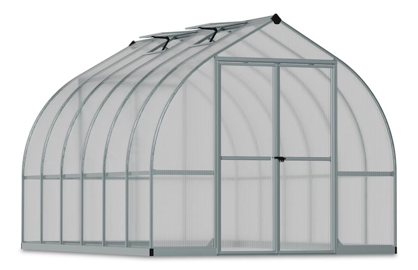 Palram Bella Hobby Greenhouse w/ Twin Wall Glazing, 8-ft x 12-ft