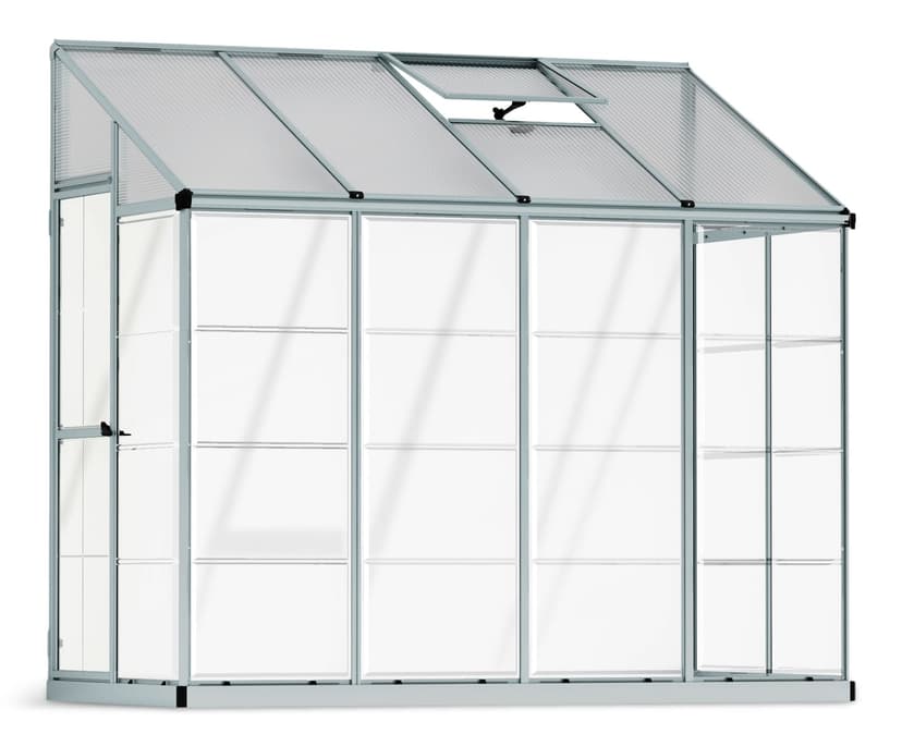 Palram Lean-To™ Grow Twin Wall Greenhouse, 8-ft x 4-ft