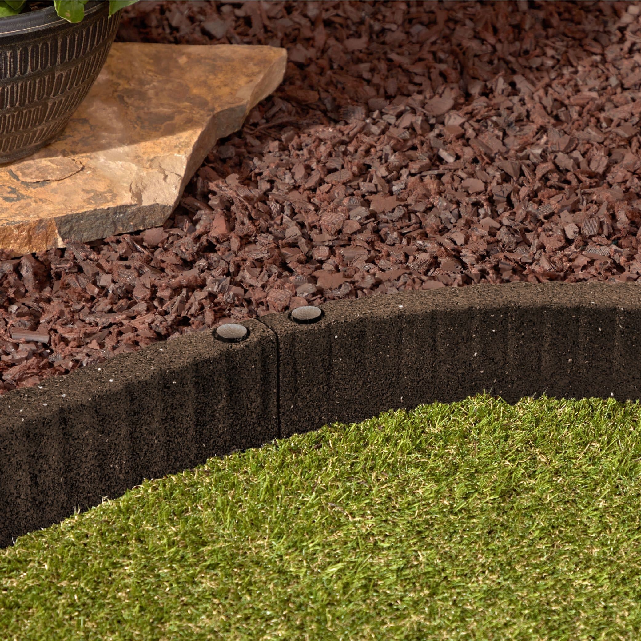 GroundSmart Terraridge 2-ft Landscape Edging with SmartLoc, Brown