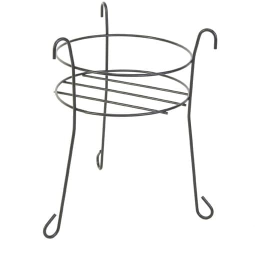 Metal Potted Plant Stand, 21-in, Black