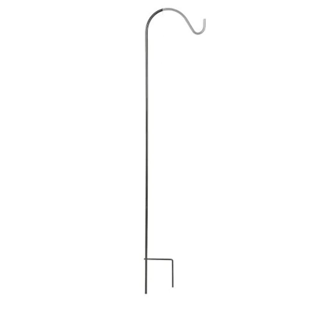 Panacea Round Single Heavy Duty Thick Steel Plant Hanger Shepherd Hook, UV Resistant, 84-in