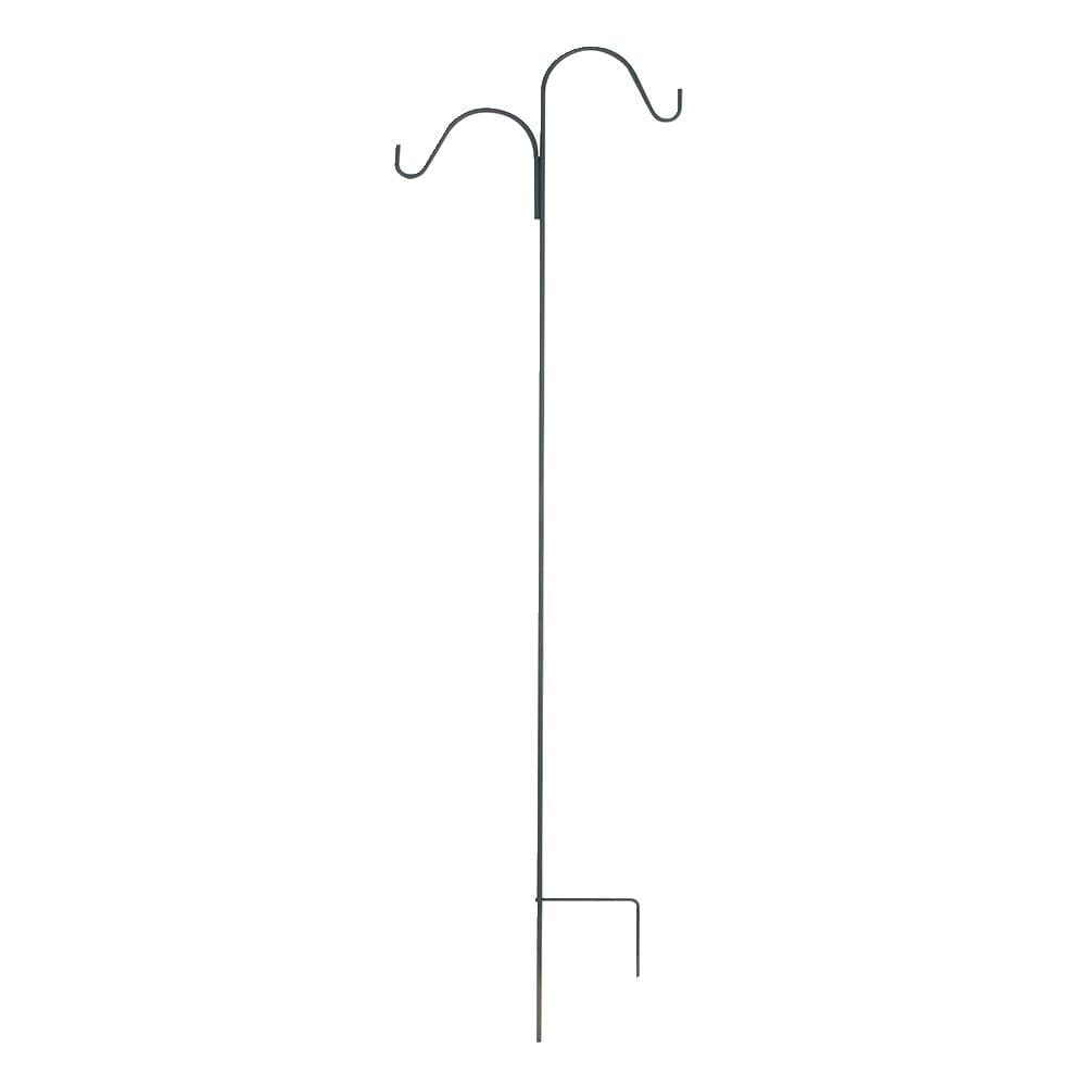 Panacea Round Double Heavy Duty Thick Steel Plant Hanger Shepherd Hook, UV Resistant, 84-in