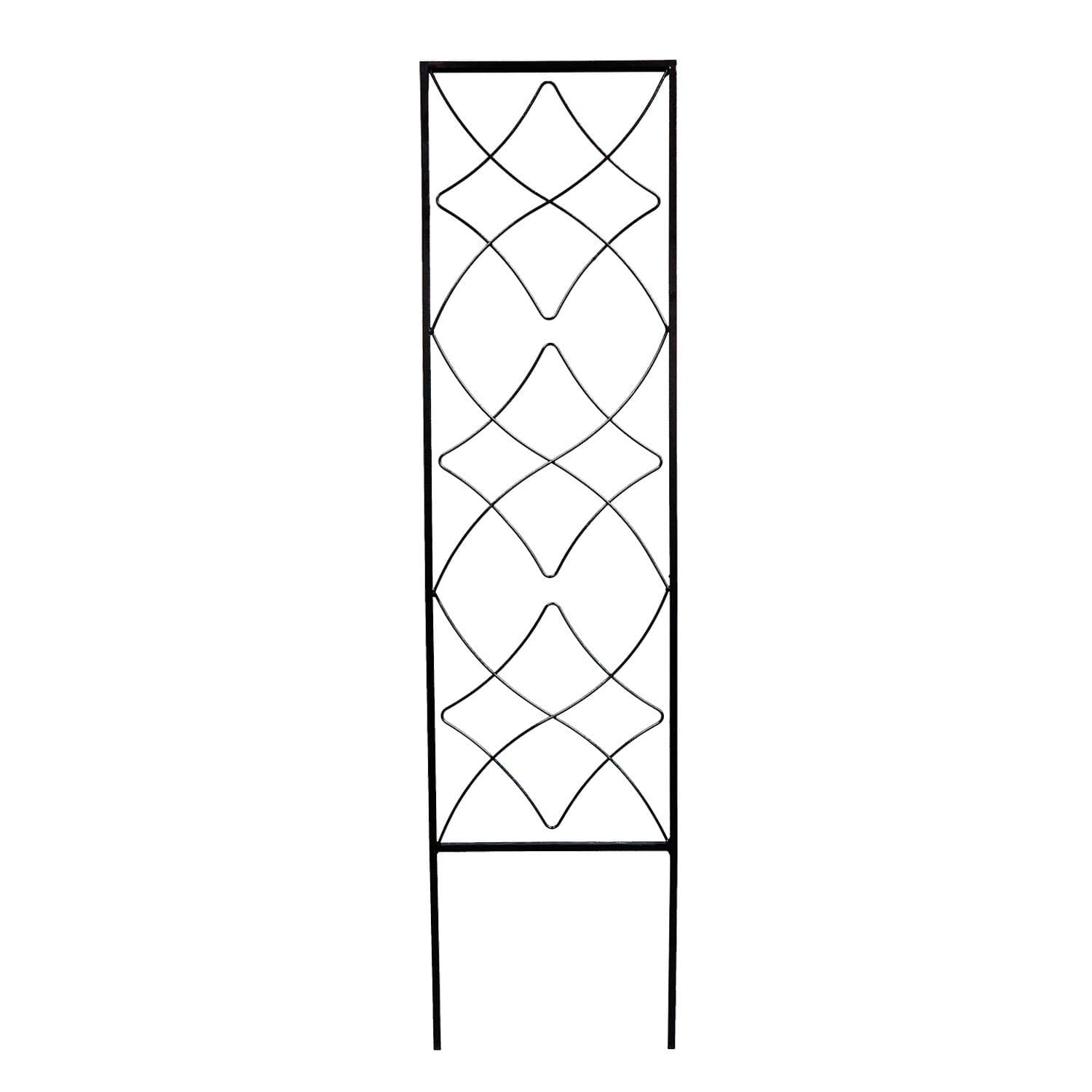 Panacea Stained Glass Metal Trellis, 48-in, Black