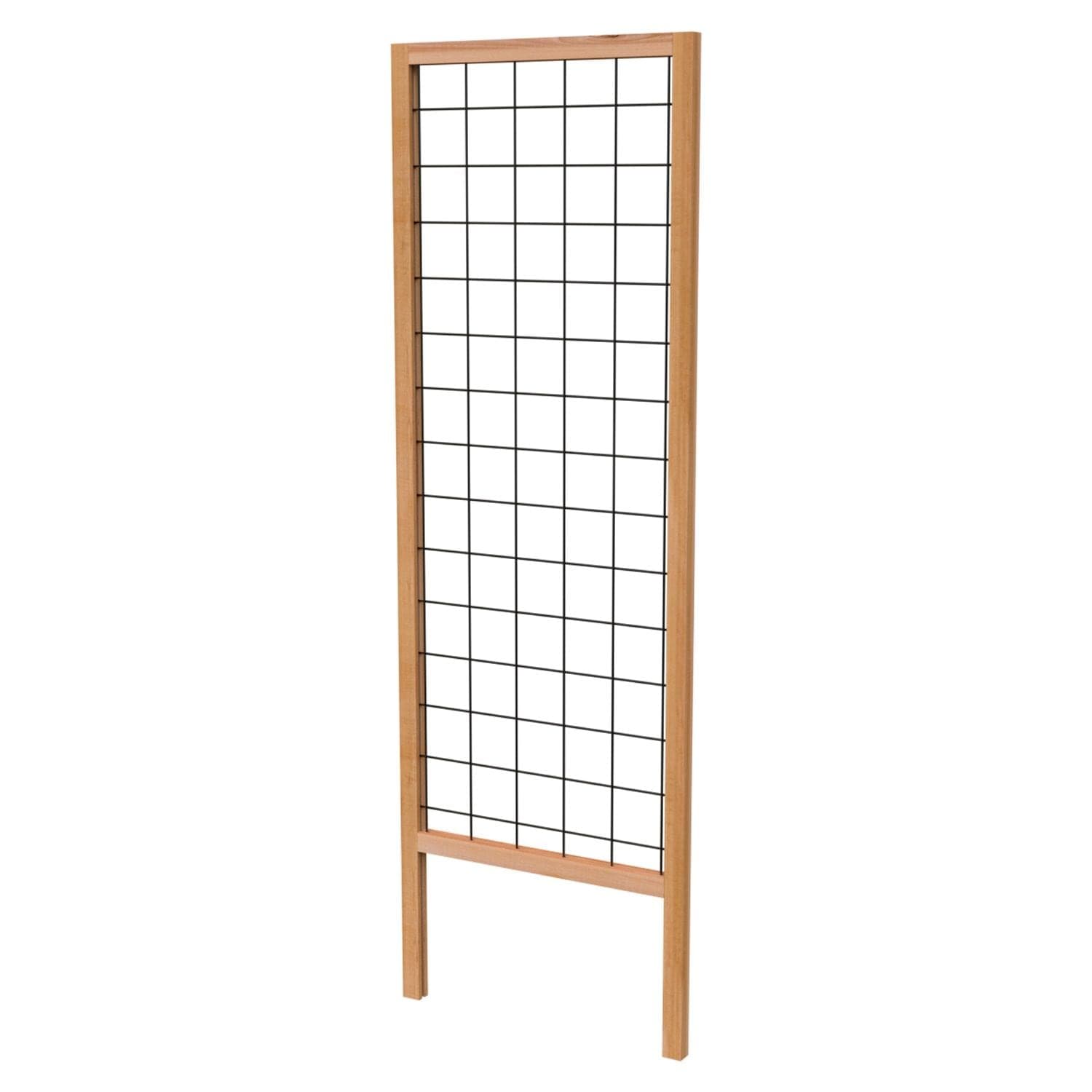 Panacea Wood Framed Steel Wire Grid Trellis, 72-in, Cedar