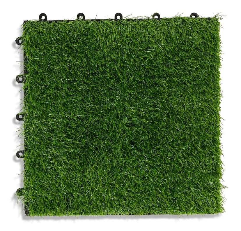 Technoflex Artificial Grass Lay & Click Deck Tiles, 10-pk