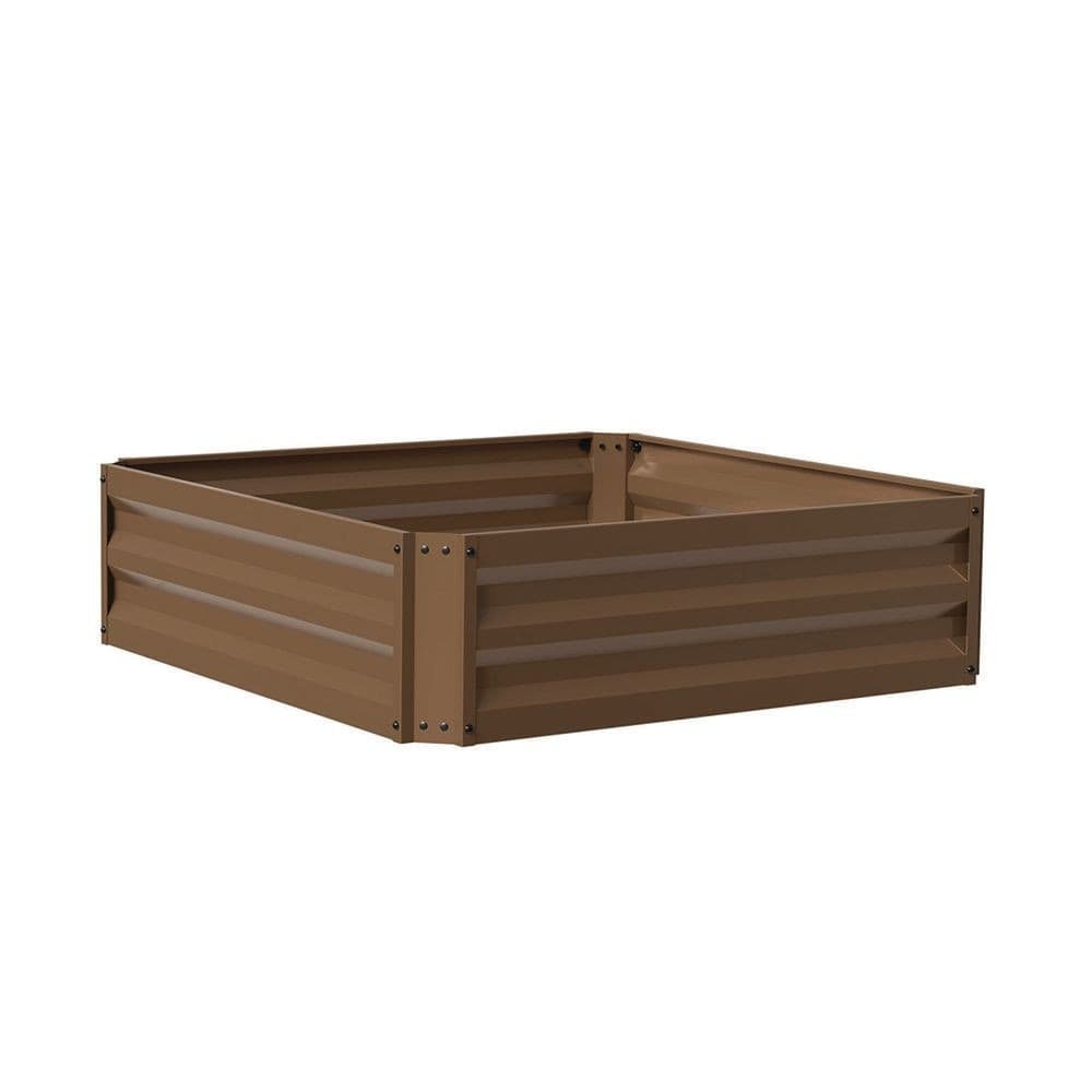 Panacea Steel Expandable Raised Garden Bed, Brown