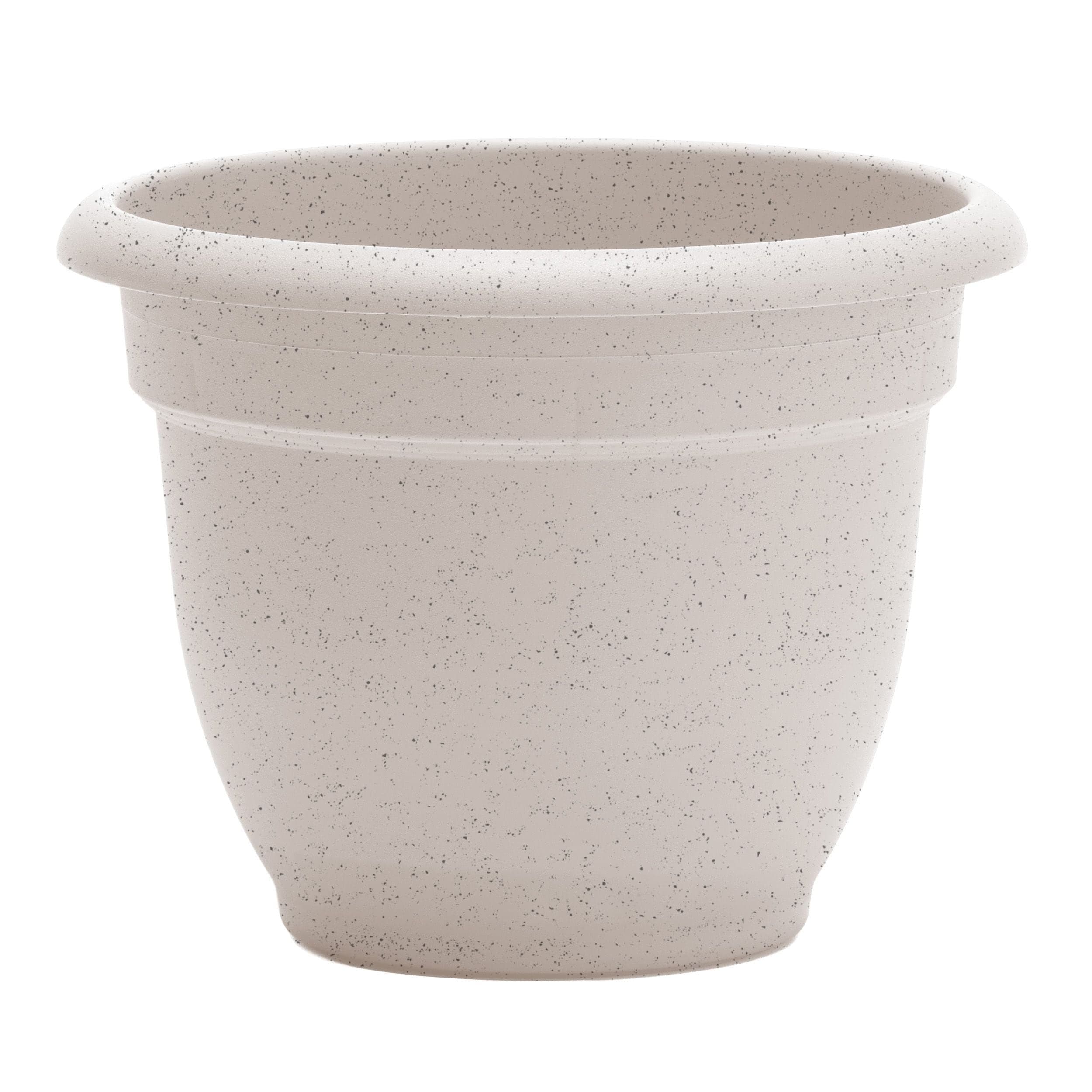 Bloem Ariana Self-Watering Planter, Round, Vanilla Bean, 10-in
