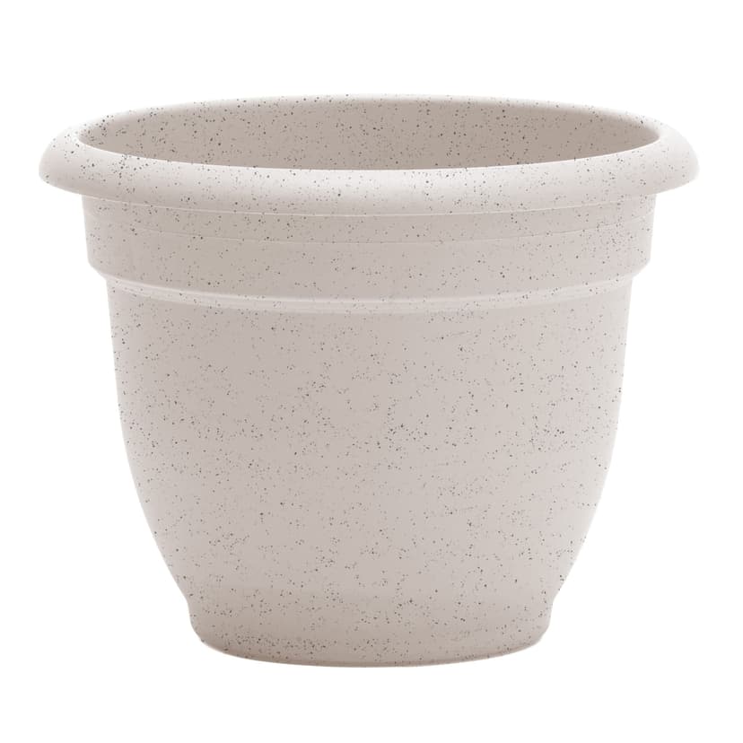 Bloem Ariana Self-Watering Planter, Round, Vanilla Bean, 10-in