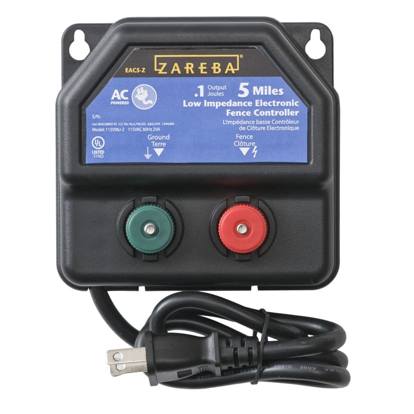 Zareba 8-km AC-Powered Electric Fence Charger with Extension Cord
