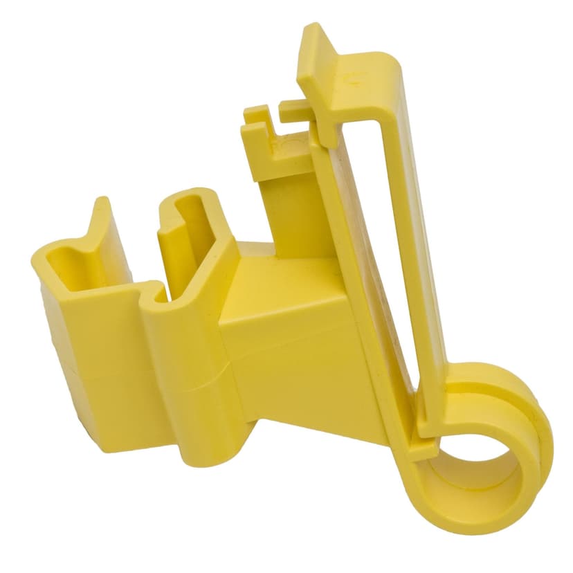 Zareba Yellow T-Post Poly Tape Insulator with Tape Holder, 25-pk