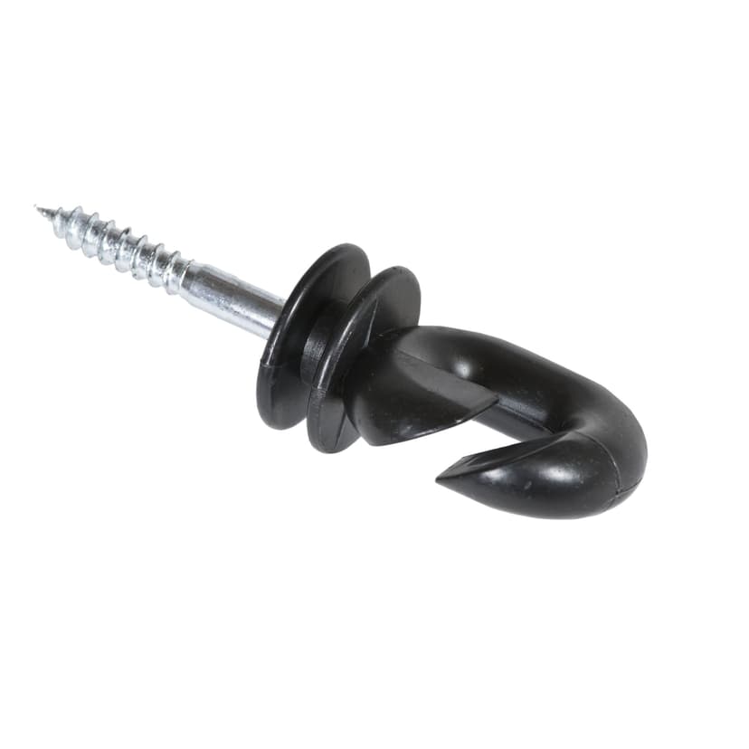 Zareba Black Ring Insulator with Angled Slot, 25-pk