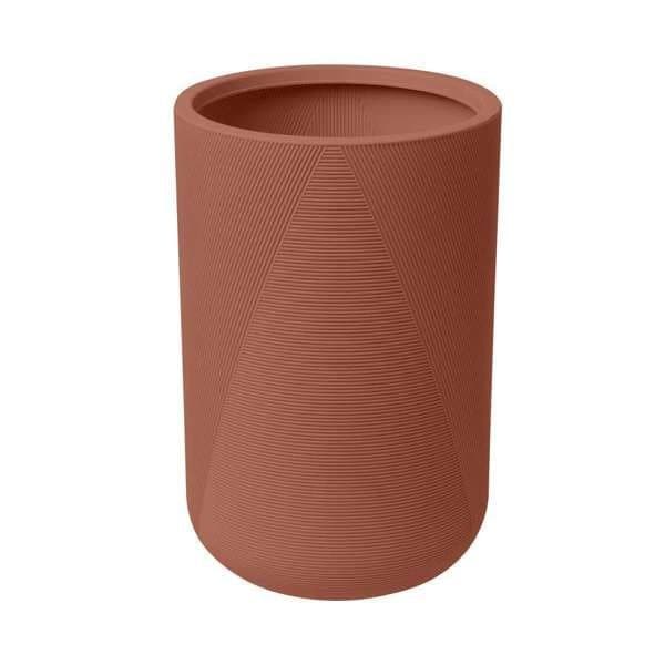 Garant Gavin Tall Round Resin Planter, Indoor/Outdoor, Pink Clay, 22-in