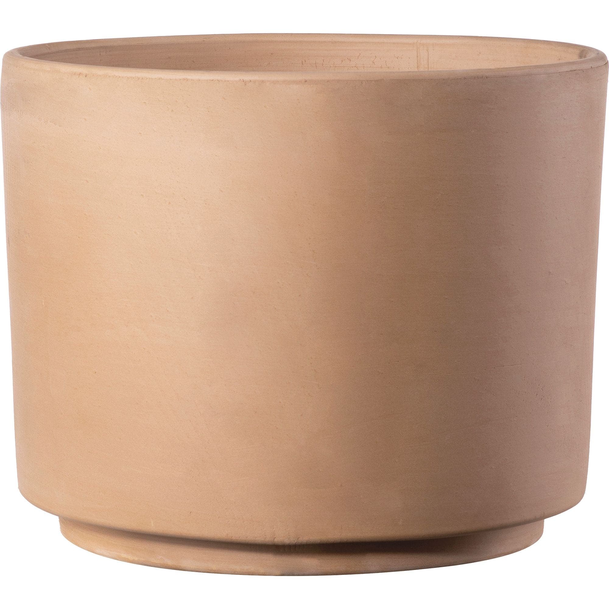 !nspire White Terracotta Cylinder Clay Planter, 19-cm
