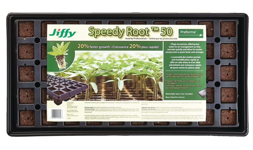 Mckenzie Jiffy Speedy Root 50-Cells pH Balanced Seed Starting Tray