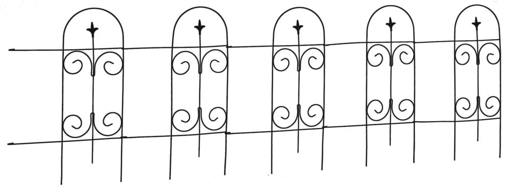 Finial Metal Edge, 32-in x 8-ft