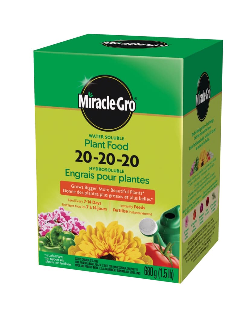 Miracle-Gro® All Purpose Water Soluble Plant Food, 20-20-20, 1.5-lb