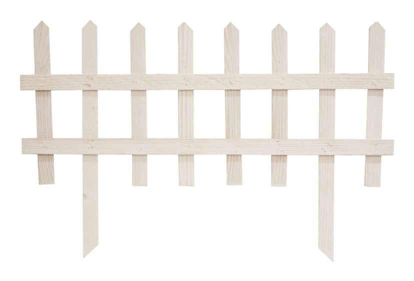 Wood Picket Fence, White, 23-in x 35-in