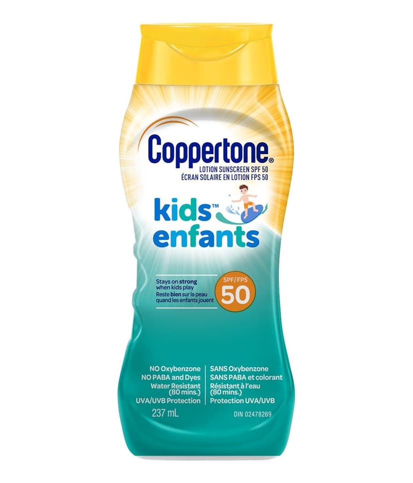 Coppertone SPF50 Kids Sunscreen Lotion, 237-mL