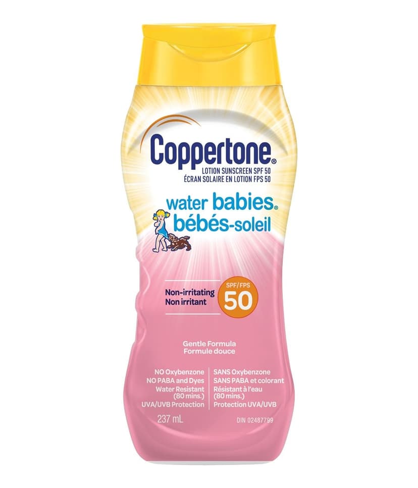 Coppertone Water Babies SPF50 Sunscreen Lotion, 237-mL