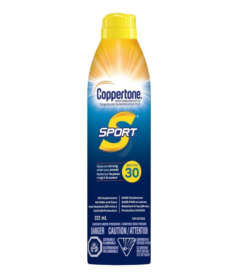 Coppertone Sport SPF30 Sunscreen Spray, 215-mL